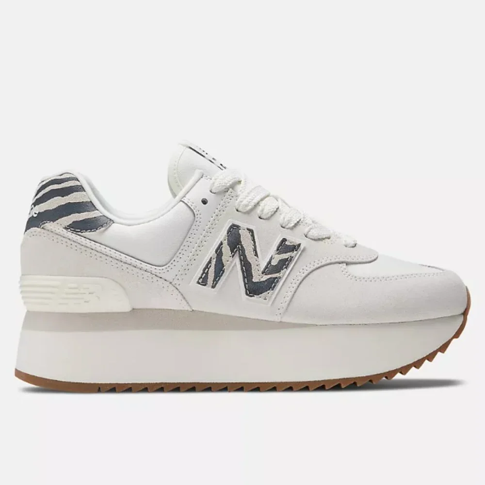 New Balance 574 ANIMAL PRINT PLATFORM Sneakers Shoes Sea Salt various sizes